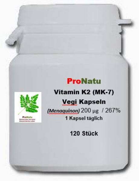 ProNatu 120 Vitamin K2 (MK-7) Tabletten, 200 mcg